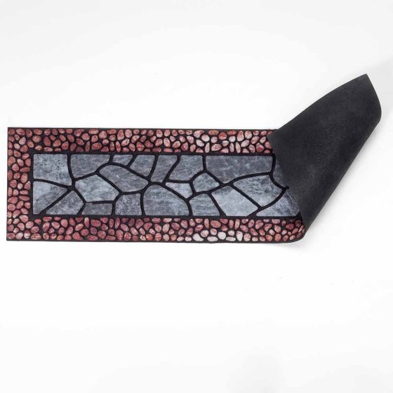 Lot de 2 tapis de protection pour les seuils – Anthracite/Terracotta  