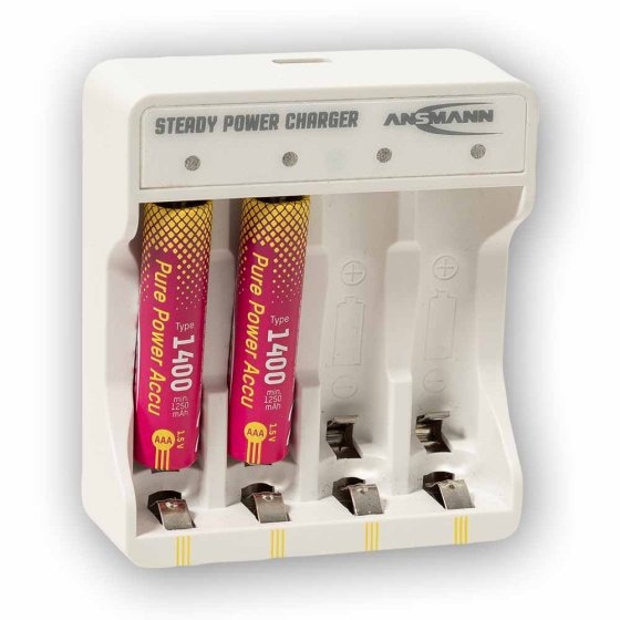 Pure Power-batterijen 4xAAA met oplaadmodule 