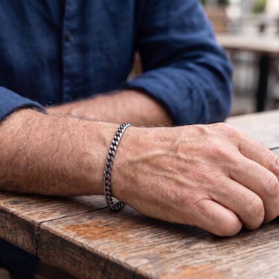 Bracelet à maillons pour homme en titane 
