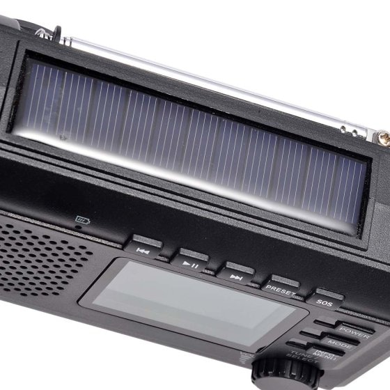 Radio DAB+ à manivelle et solaire avec écran couleur 