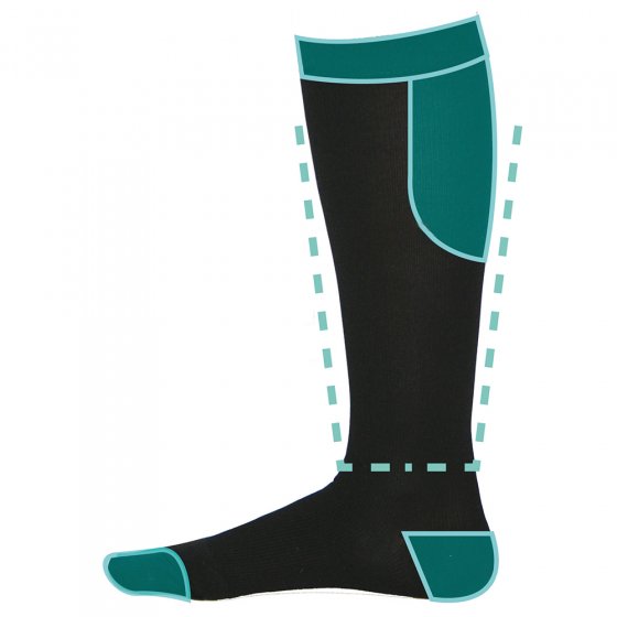 Chaussettes de contention voyage XXL 