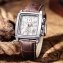 Retro herenhorloge met leren band - 5