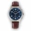Zonne-energiehorloge met radiografische tijdsaanduiding en leren band - 5