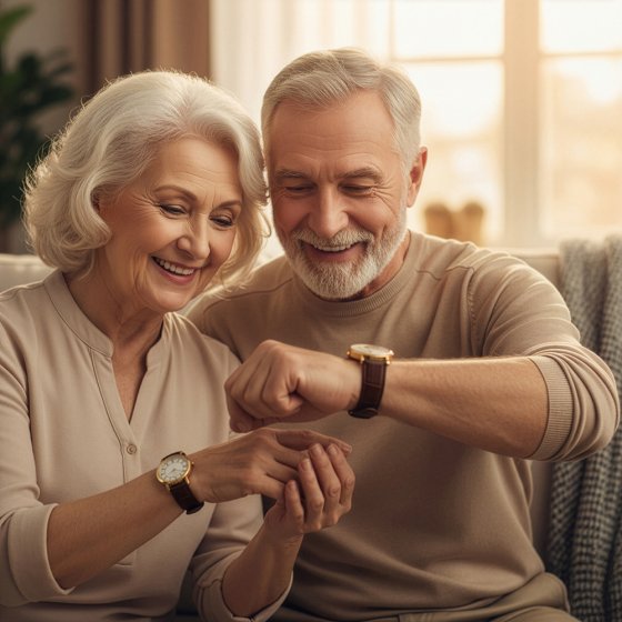 Votre cadeau : ensemble de montres pour couple 