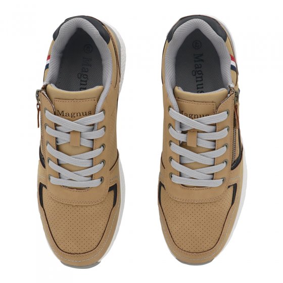 Chaussure à lacets avec fermeture éclair 