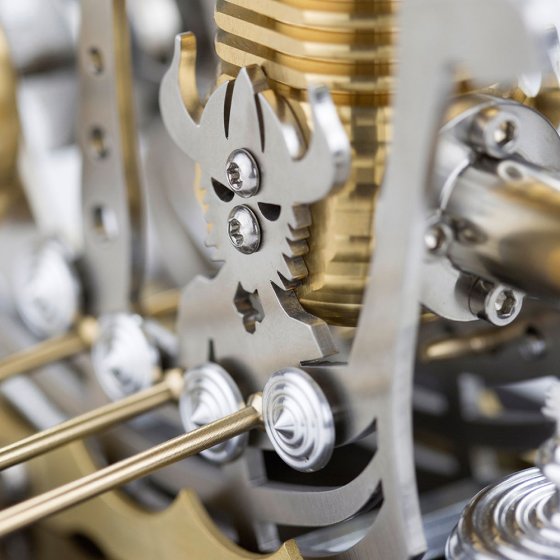 Vikingschip met stirlingmotor 