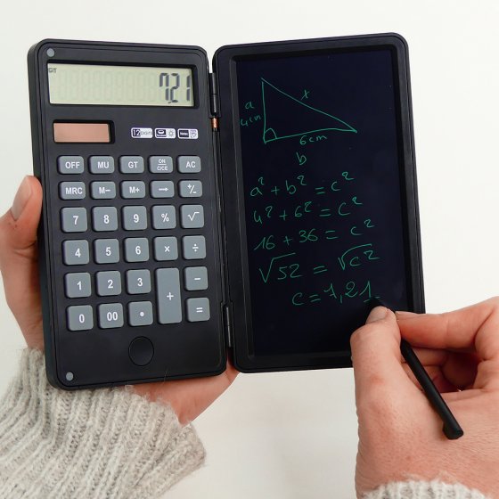 Elektronisch tekentablet met rekenmachine 