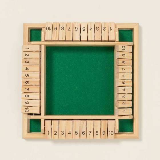 Houten klapspel voor vier spelers 