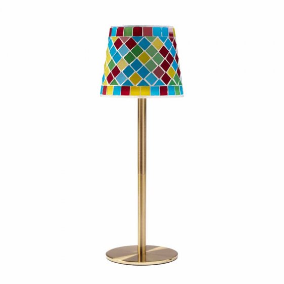 Lampe de table mosaïque solaire 