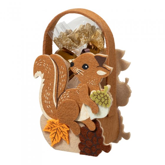 Eekhoorntasje met snoepjes set van 2 