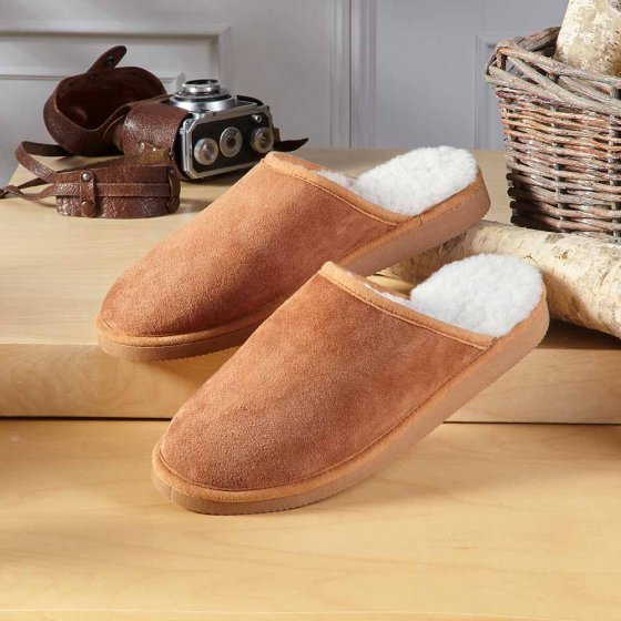 Pantoufles en peau d'agneau 