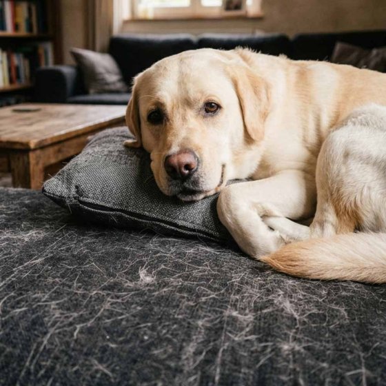 Handschoen voor dierenharen 