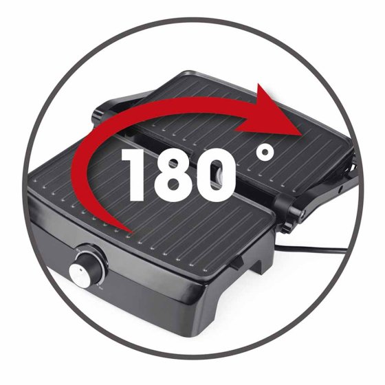 Contactgrill, uitklapbaar 