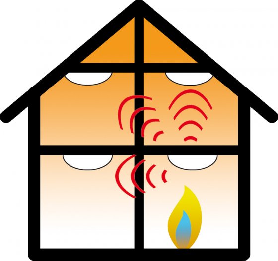 Radiografische draadloze rookmelder 2 stuks 