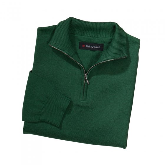 Pull en coton+chemise,vert 