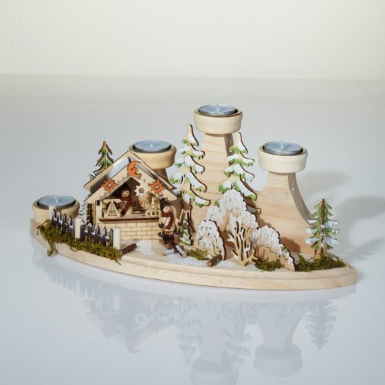 Advents-waxinelichthouder 