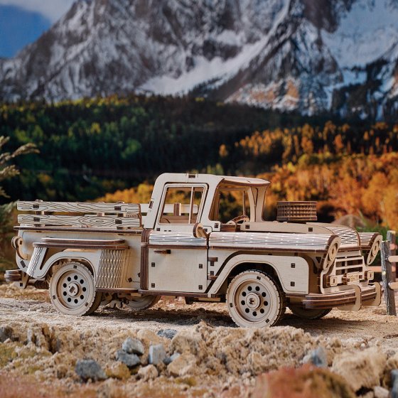 Maquette en bois camionnette 