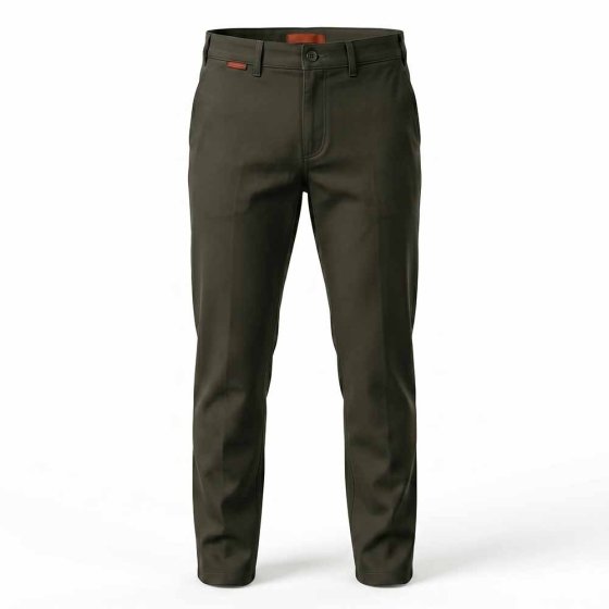 Katoenen broek met elastische tailleband 