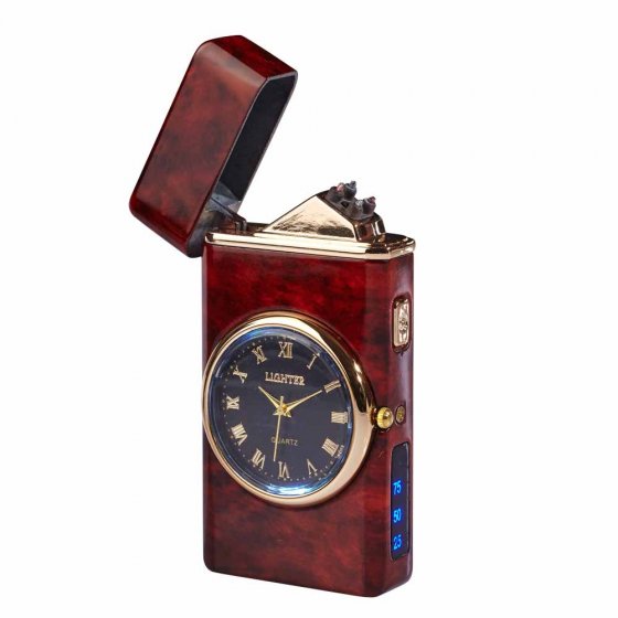 Briquet plasma avec affichage de l'heure 