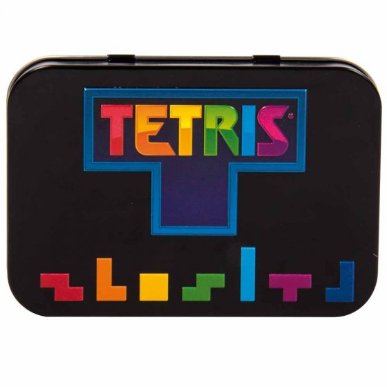 Tetris spelconsole in een blik 