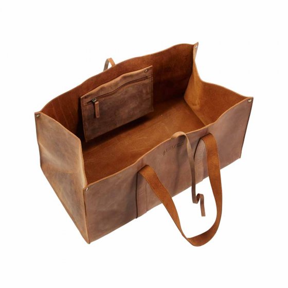 Universele tas van rundleer 