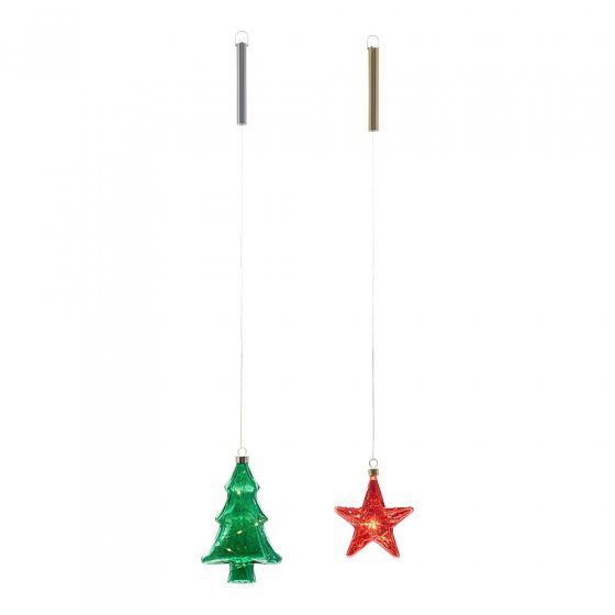 LED-kerstboom van glas 