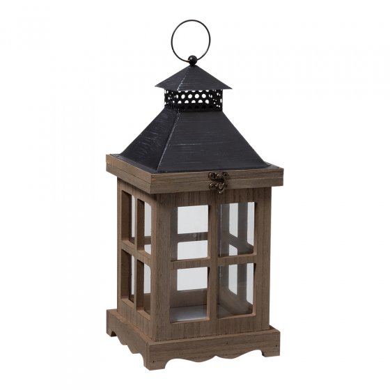 Lot de 2 lanternes en bois 