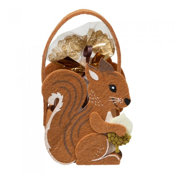Eekhoorntasje met snoepjes set van 2 