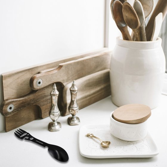 Couverts de camping 9 en 1 et outil multifonctions 