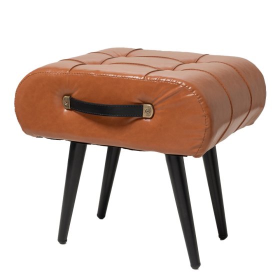 Tabouret rembourré de style rétro 