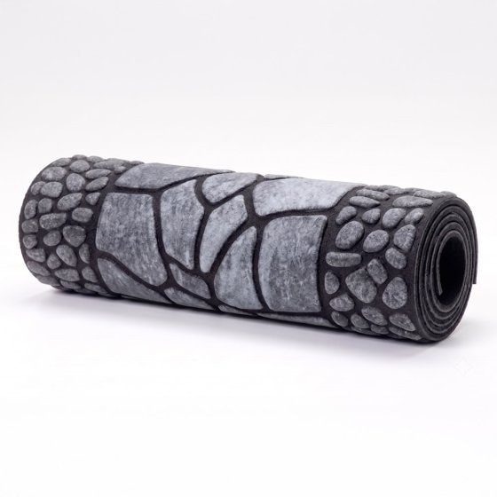 Lot de 2 tapis de protection pour les pieds - Gris pierre  
