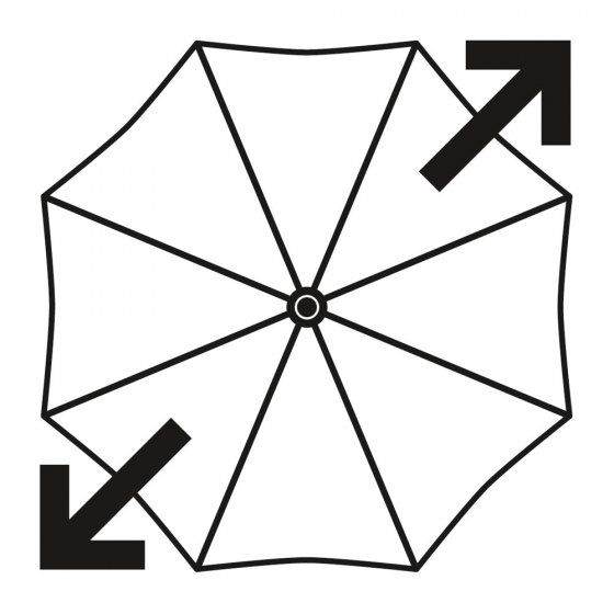 Opvouwbare paraplu voor 2 personen 