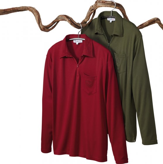 Langarm-poloshirt in 2-pack 2 stuks 
