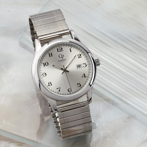 Klassieke horloge met elastisch bandje 
