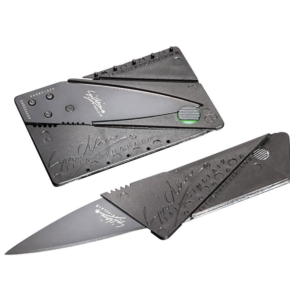 Couteau de poche pliable au format carte de crédit EUROtops.be